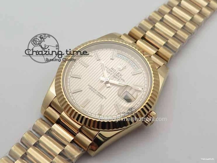 RG Best RG 228239 40mm Edition Day-Date RG Bracelet Dial Noob 1:1 President On A3255 0404